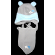 Komplet zimowy polarowy CZAPKA + CHUSTKA Rozmiar 42-44